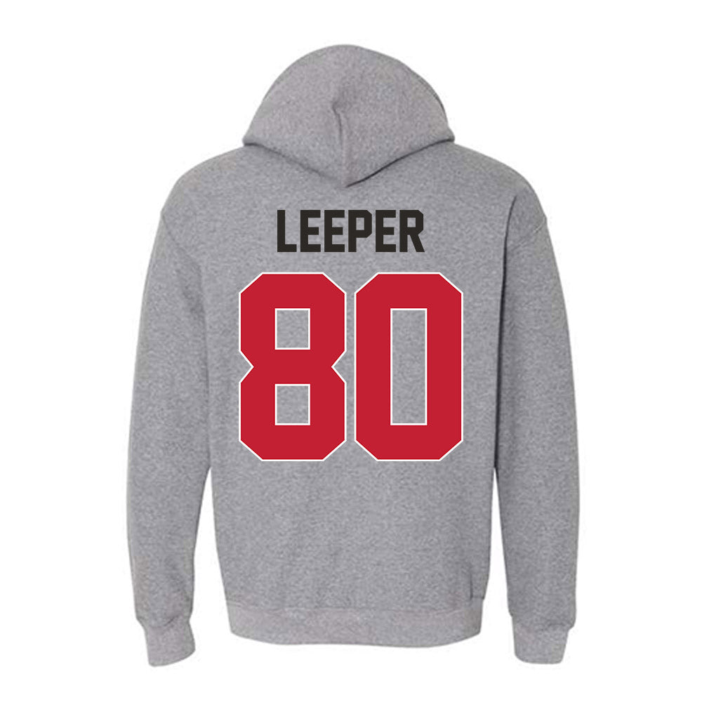 New Mexico - NCAA Football : Max Leeper - Classic Shersey Hooded Sweatshirt-1