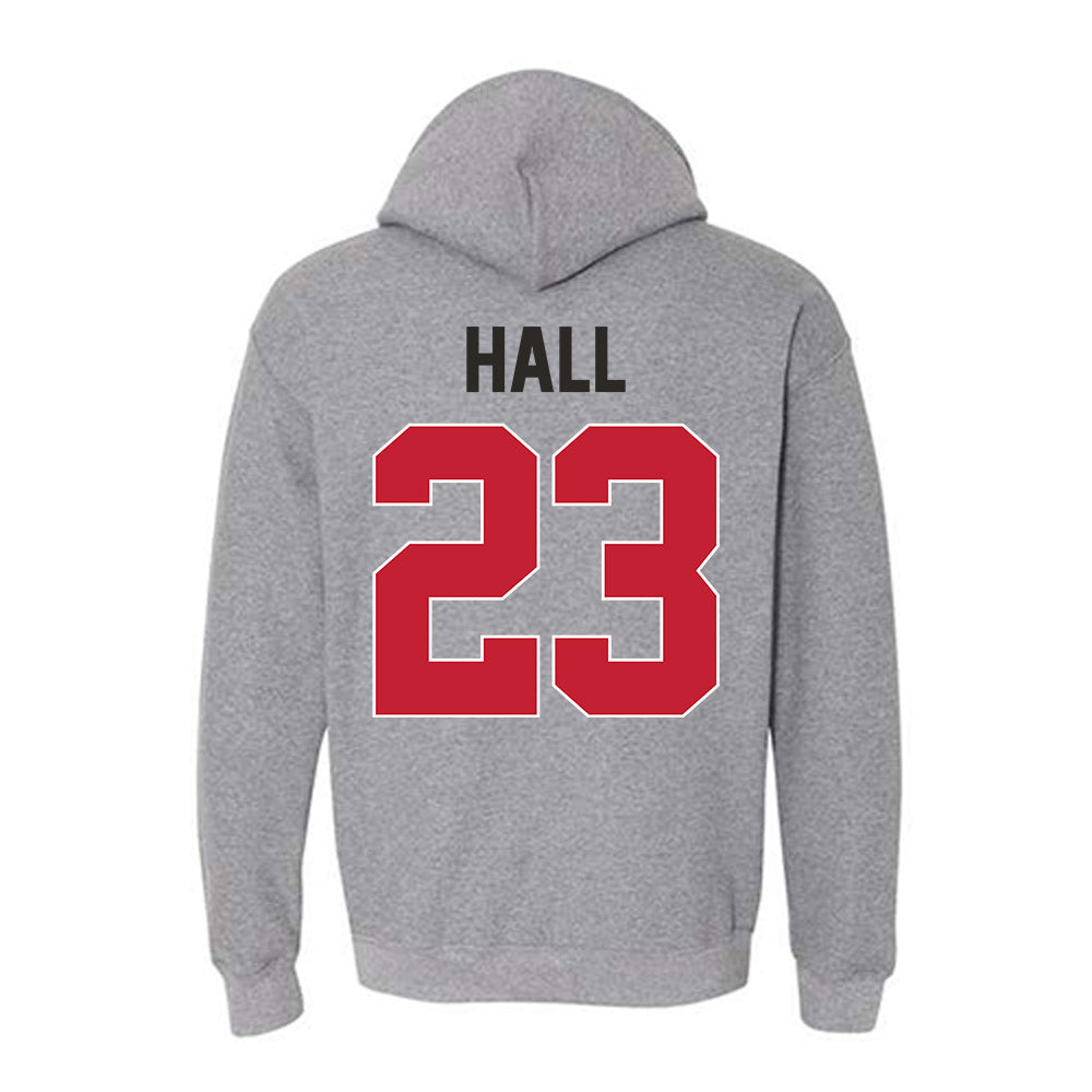 New Mexico - NCAA Men's Basketball : Jake Hall - Classic Shersey Hooded Sweatshirt-1