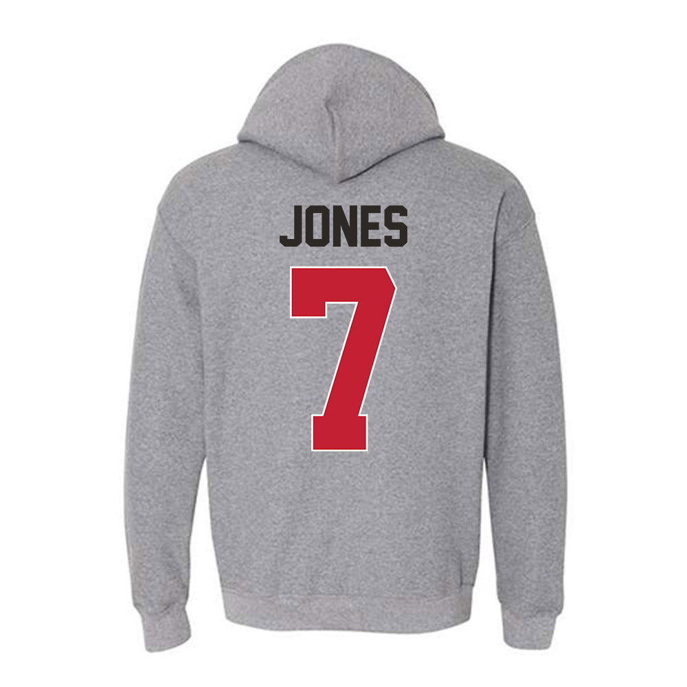 New Mexico - NCAA Men's Basketball : Sir Marius Jones - Classic Shersey Hooded Sweatshirt-1