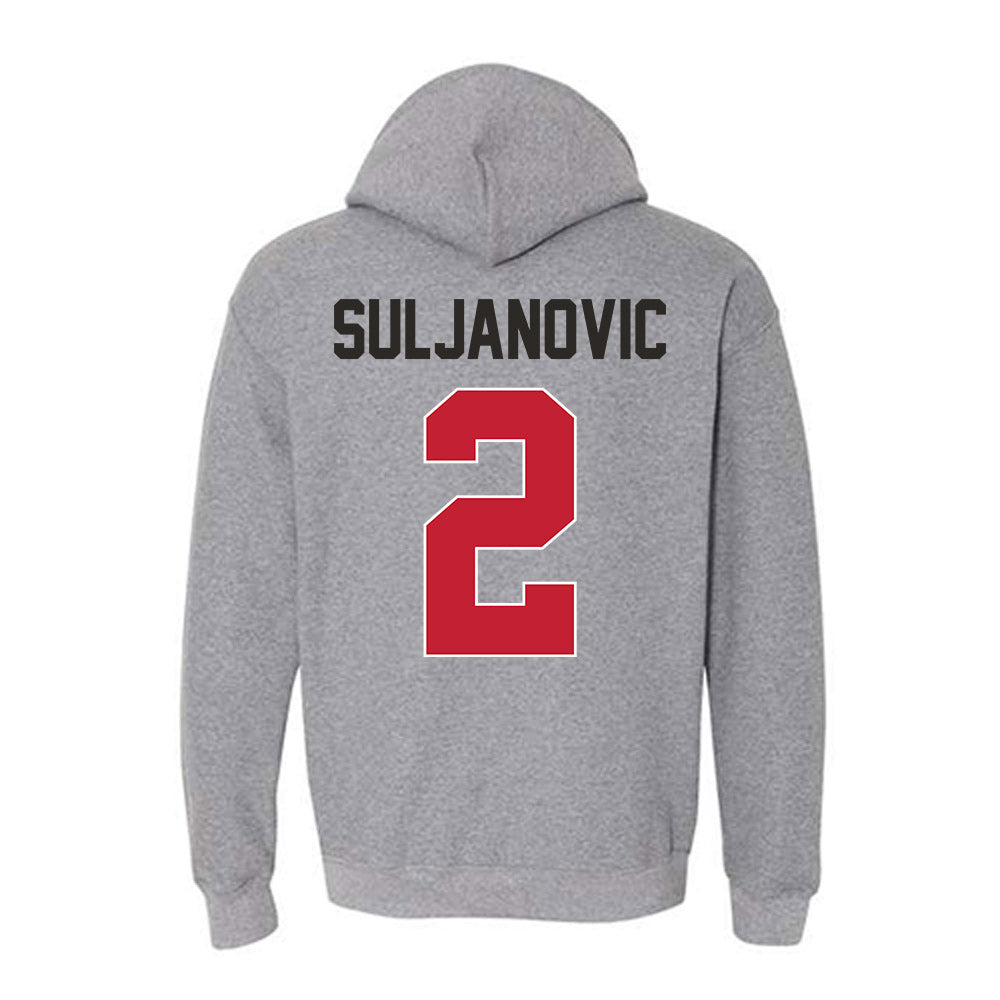 New Mexico - NCAA Men's Basketball : Imran Suljanovic - Classic Shersey Hooded Sweatshirt-1