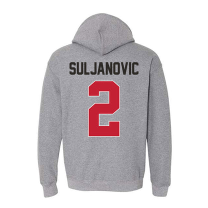 New Mexico - NCAA Men's Basketball : Imran Suljanovic - Classic Shersey Hooded Sweatshirt-1