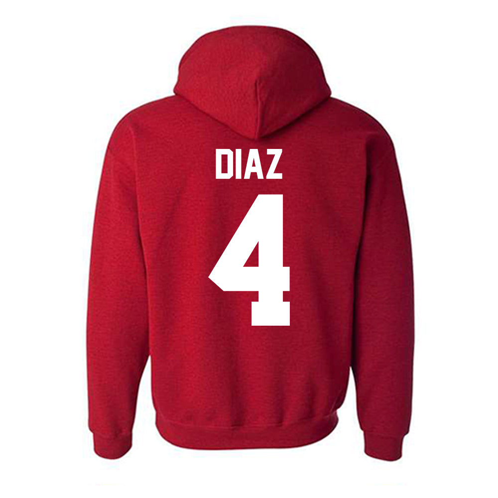 New Mexico - NCAA Baseball : Anthony Diaz - Classic Fashion Shersey Hooded Sweatshirt-1