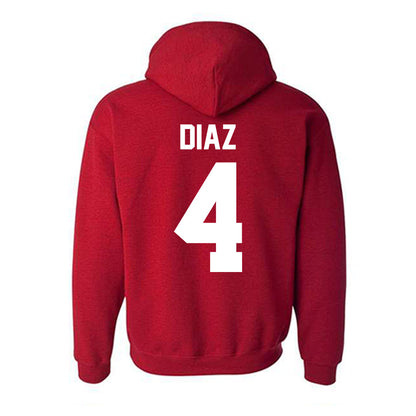 New Mexico - NCAA Baseball : Anthony Diaz - Classic Fashion Shersey Hooded Sweatshirt-1