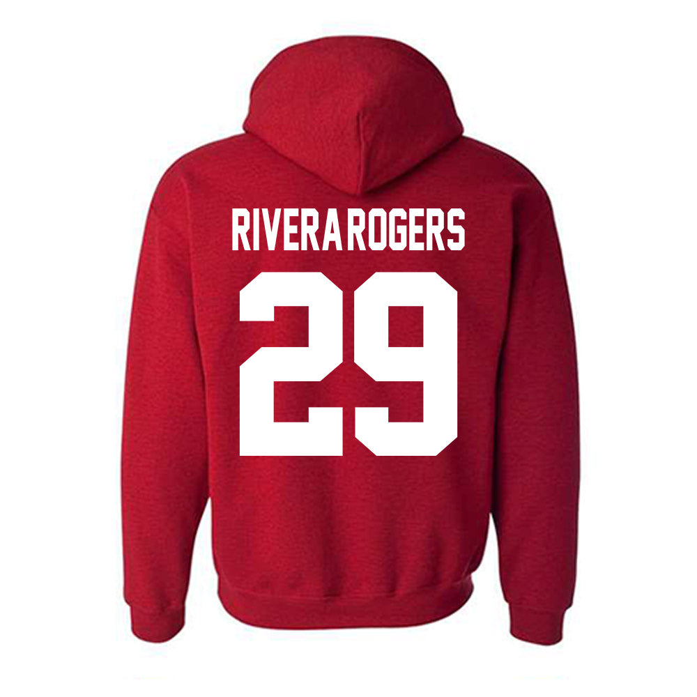 New Mexico - NCAA Football : Xavier Rivera-Rogers - Classic Fashion Shersey Hooded Sweatshirt-1