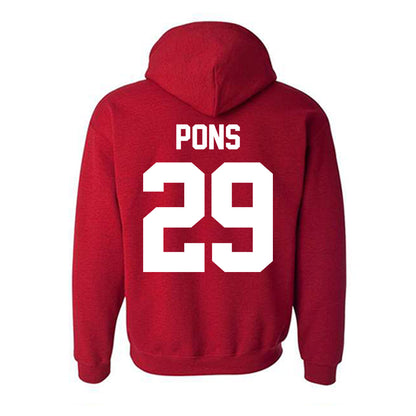 New Mexico - NCAA Men's Basketball : Timeo Pons - Classic Fashion Shersey Hooded Sweatshirt-1