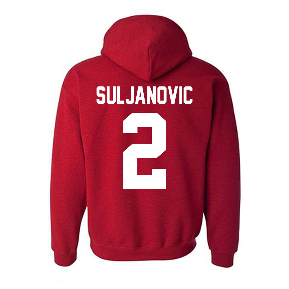 New Mexico - NCAA Men's Basketball : Imran Suljanovic - Classic Fashion Shersey Hooded Sweatshirt-1
