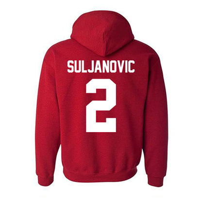 New Mexico - NCAA Men's Basketball : Imran Suljanovic - Classic Fashion Shersey Hooded Sweatshirt-1