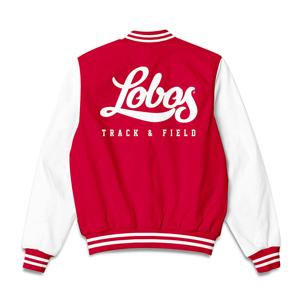 New Mexico - NCAA Women's Track & Field : Alyssa Gregory - Bomber Jacket-1