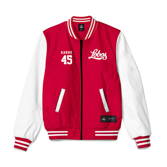 New Mexico - NCAA Football : Brett Karhu - Bomber Jacket-0