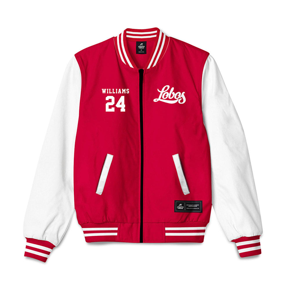 New Mexico - NCAA Baseball : Brodey Williams - Bomber Jacket-0