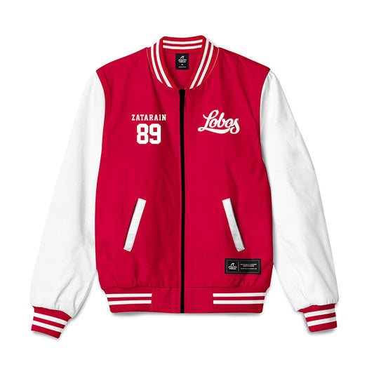 New Mexico - NCAA Football : Enrique Zatarain - Bomber Jacket-0