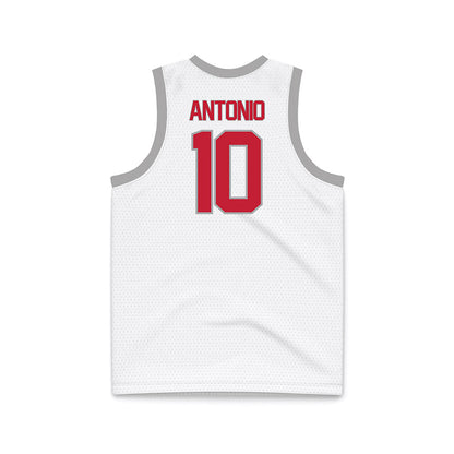 New Mexico - NCAA Women's Basketball : Cacia Antonio - White Basketball Jersey-1