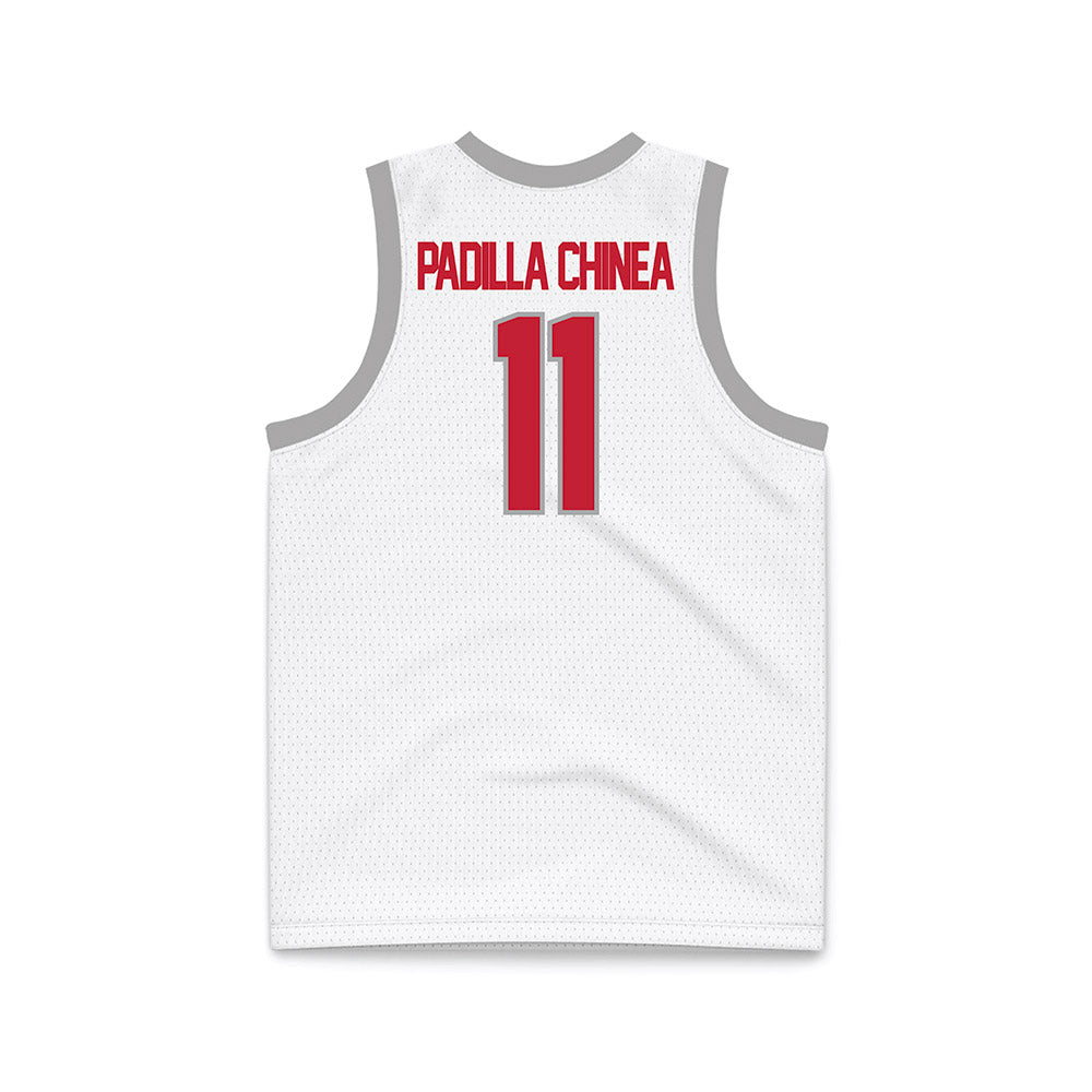 New Mexico - NCAA Women's Basketball : Nayli Padilla Chinea - White Basketball Jersey-1