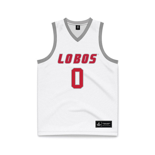 New Mexico - NCAA Women's Basketball : Keiara Curtis - White Basketball Jersey-0