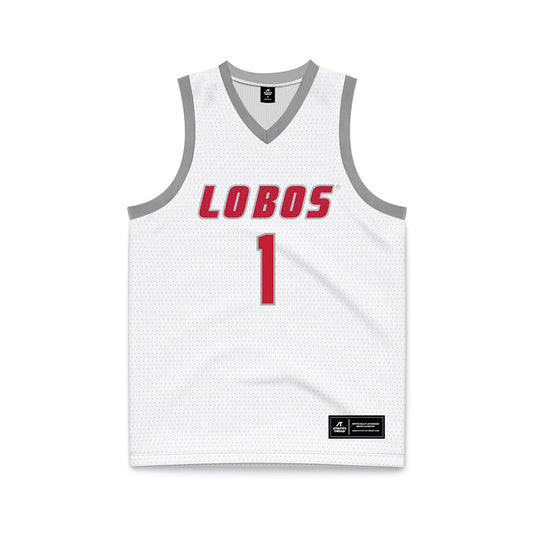 New Mexico - NCAA Women's Basketball : Valerie Norwood - White Basketball Jersey-0