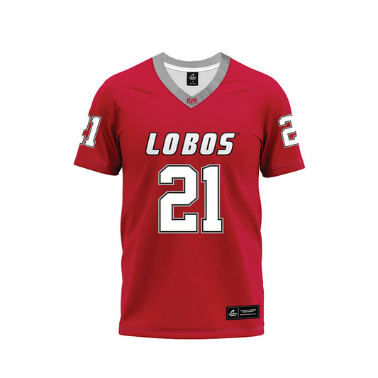 New Mexico - NCAA Football : Austin Brawley - Red Premium Football Jersey-0