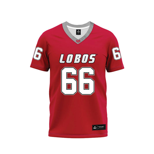 New Mexico - NCAA Football : Markus Fetcho - Red Premium Football Jersey-0