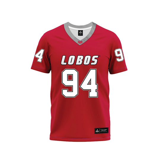 New Mexico - NCAA Football : Jalen McIver - Red Premium Football Jersey-0