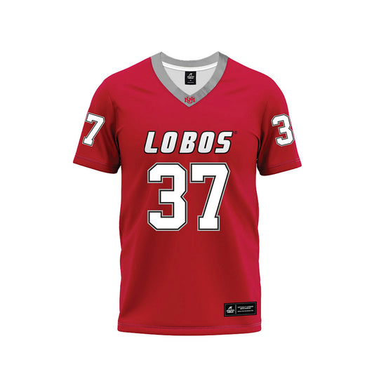 New Mexico - NCAA Football : Johnathan Trentadue - Red Premium Football Jersey-0
