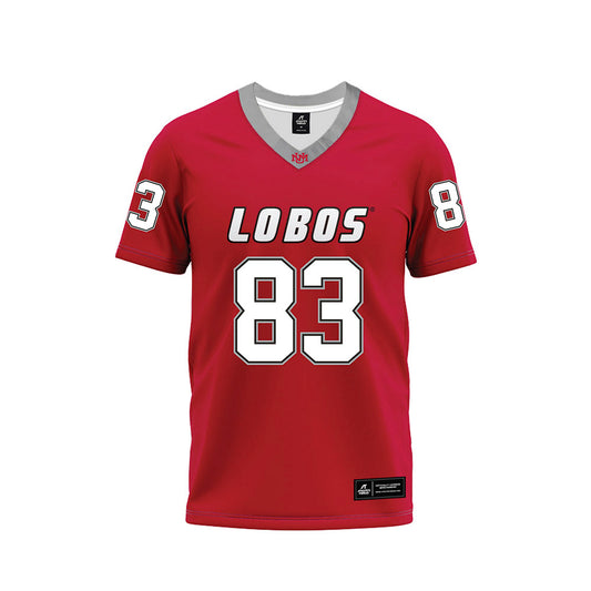 New Mexico - NCAA Football : KJ Cherry - Red Premium Football Jersey-0