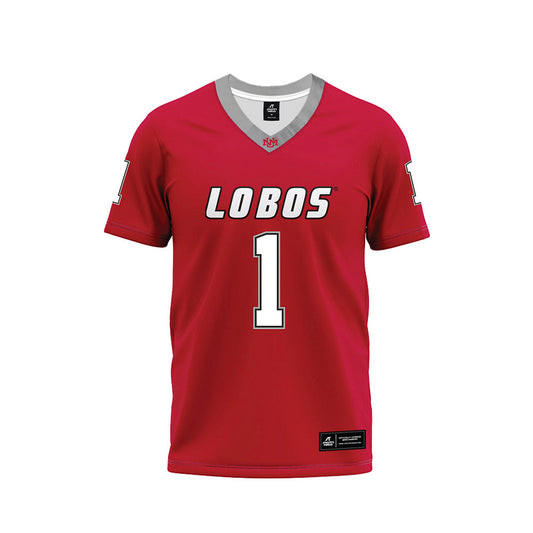 New Mexico - NCAA Football : Jahmir Torres - Red Premium Football Jersey-0