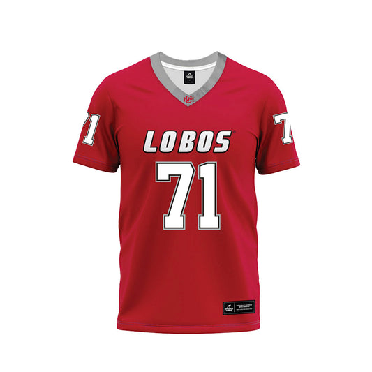 New Mexico - NCAA Football : Danzel Newell - Red Premium Football Jersey-0