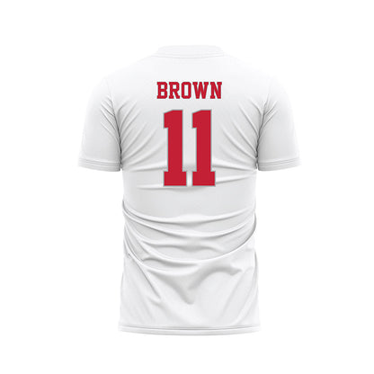 New Mexico - NCAA Women's Soccer : Kennedy Brown - White Soccer Jersey-1