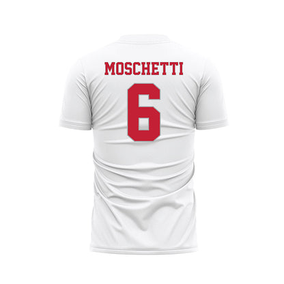 New Mexico - NCAA Women's Soccer : Angelina Moschetti - White Soccer Jersey-1