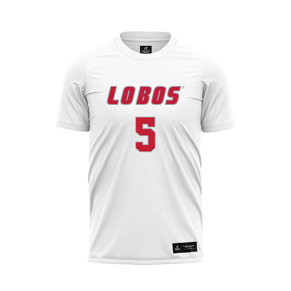 New Mexico - NCAA Women's Soccer : Ayla Dils - White Soccer Jersey-0