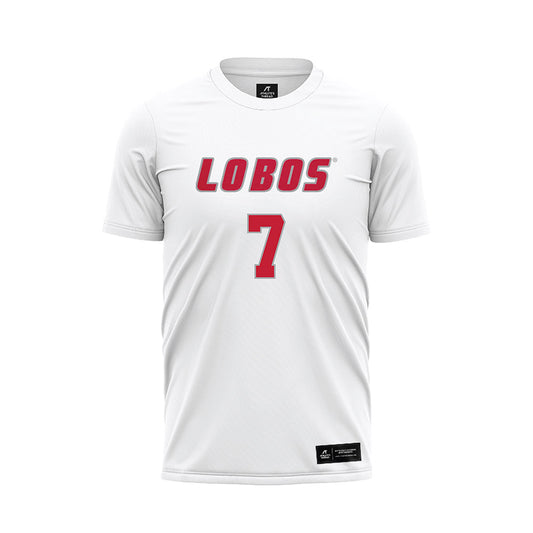 New Mexico - NCAA Women's Soccer : Ayla Dils - White Soccer Jersey-0