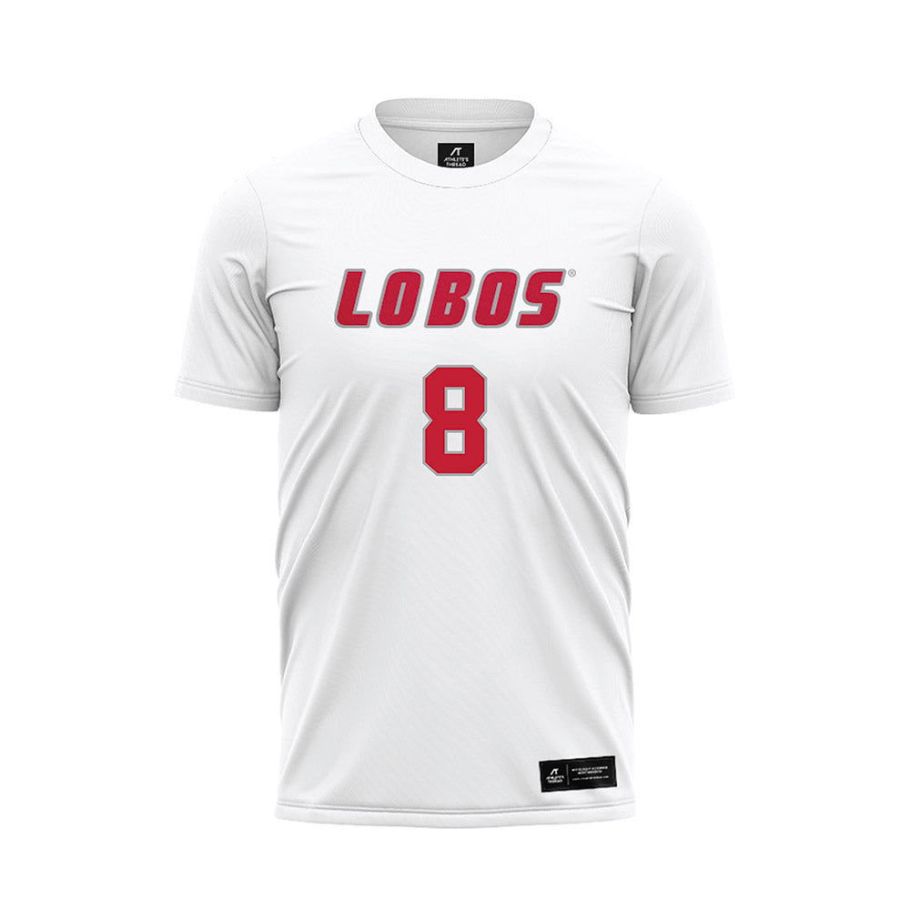 New Mexico - NCAA Women's Soccer : Analyse Healy - White Soccer Jersey-0