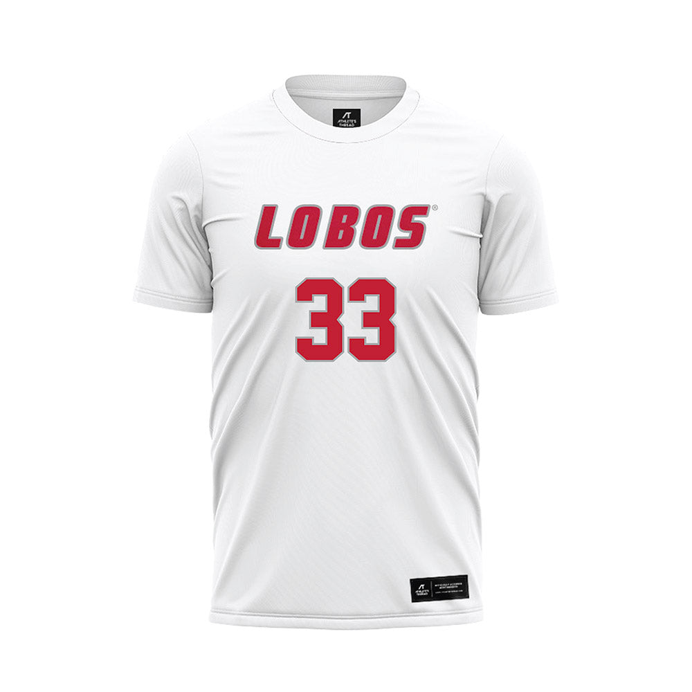 New Mexico - NCAA Women's Soccer : Kylee Mackey - White Soccer Jersey-0