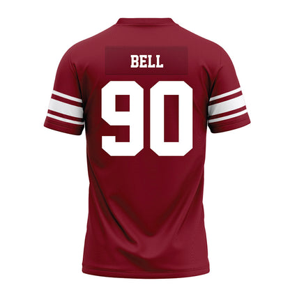 Arkansas - NCAA Football : Caleb Bell - Cardinal Premium Football Jersey-1