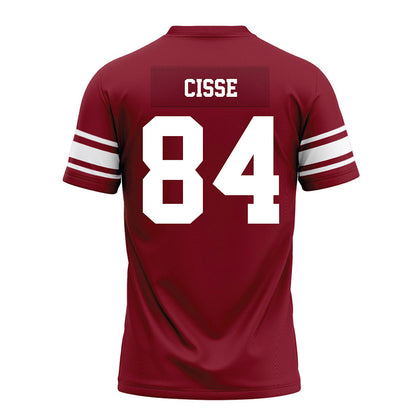 Arkansas - NCAA Football : Ismael Cisse - Cardinal Premium Football Jersey-1