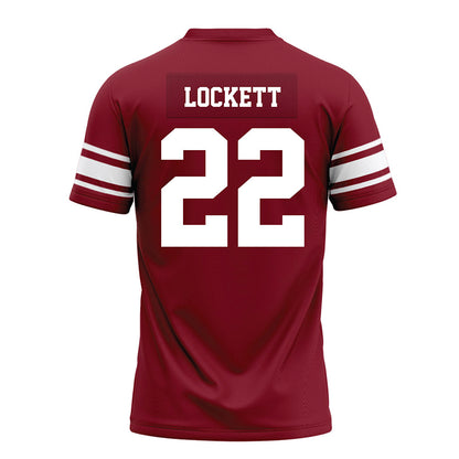 Arkansas - NCAA Football : Tay Lockett - Cardinal Premium Football Jersey-1