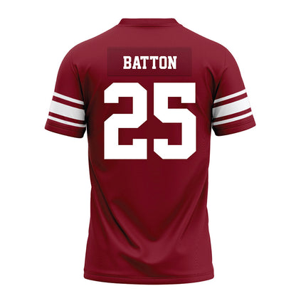 Arkansas - NCAA Football : Markeylin Batton - Cardinal Premium Football Jersey-1