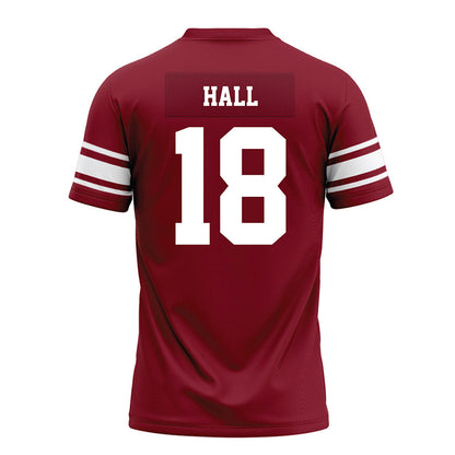Arkansas - NCAA Football : Jude Hall - Cardinal Premium Football Jersey-1