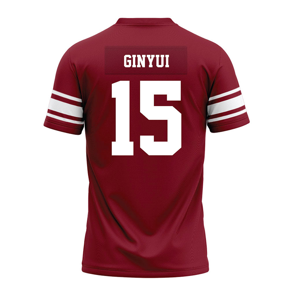 Arkansas - NCAA Football : Nsongbeh Ginyui - Cardinal Premium Football Jersey-1