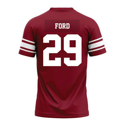 Arkansas - NCAA Football : Brandon Ford - Cardinal Premium Football Jersey-1