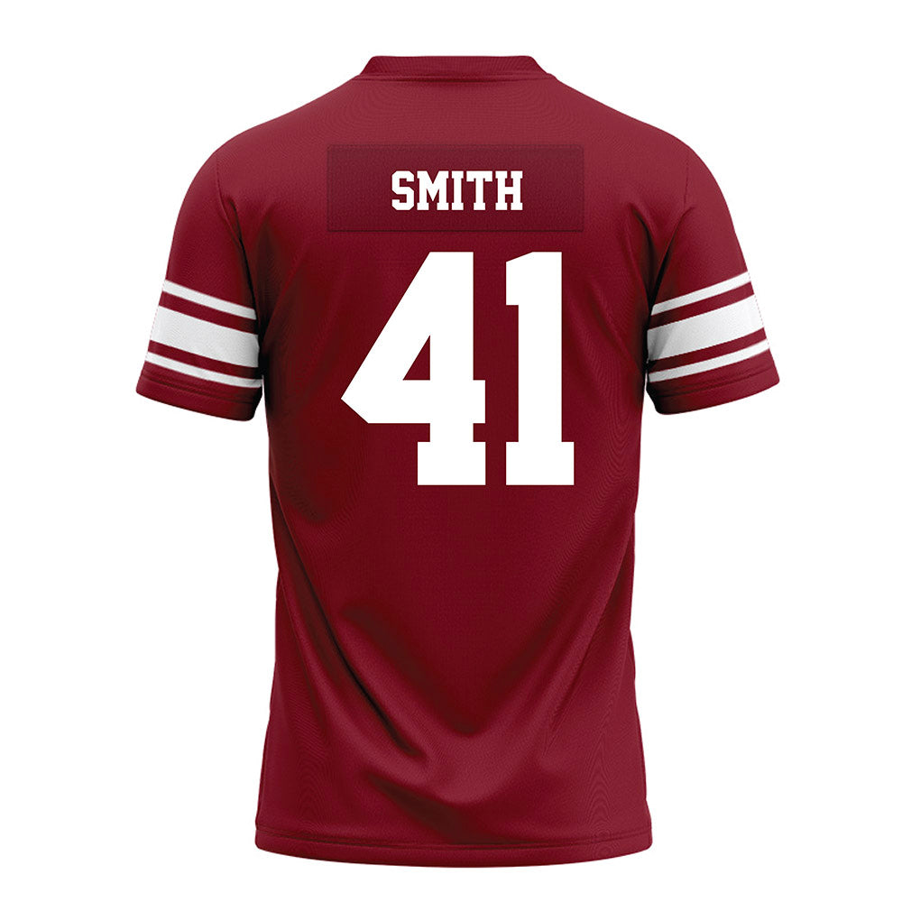 Arkansas - NCAA Football : Connor Smith - Cardinal Premium Football Jersey-1