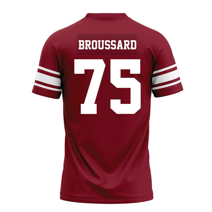 Arkansas - NCAA Football : Kavion Broussard - Cardinal Premium Football Jersey-1