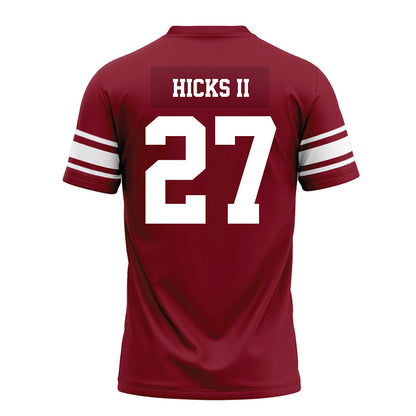 Arkansas - NCAA Football : LaMarcus Hicks II - Cardinal Premium Football Jersey-1