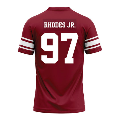 Arkansas - NCAA Football : Quincy Rhodes Jr. - Cardinal Premium Football Jersey-1