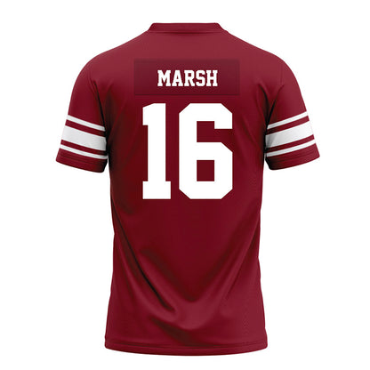 Arkansas - NCAA Football : Kourtlan Marsh - Cardinal Premium Football Jersey-1