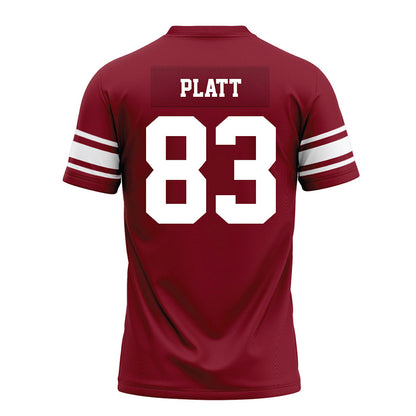 Arkansas - NCAA Football : Jaden Platt - Cardinal Premium Football Jersey-1