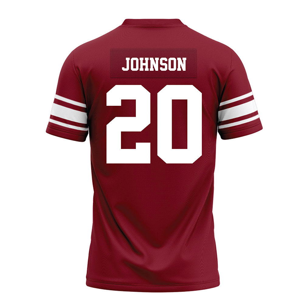 Arkansas - NCAA Football : Jahiem Johnson - Cardinal Premium Football Jersey-1