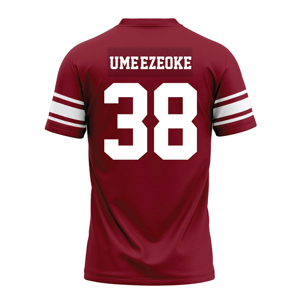 Arkansas - NCAA Football : Bradley Ume-Ezeoke - Cardinal Premium Football Jersey-1