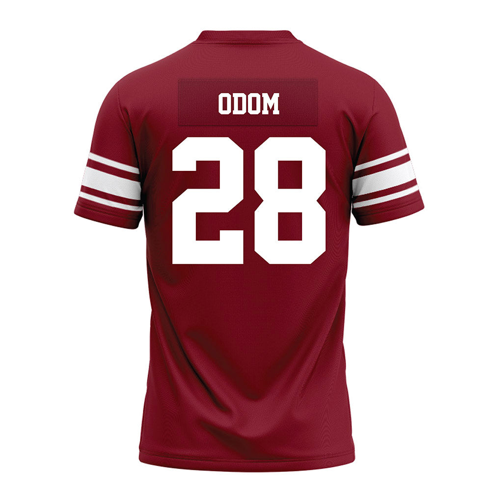Arkansas - NCAA Football : Trajen Odom - Cardinal Premium Football Jersey-1
