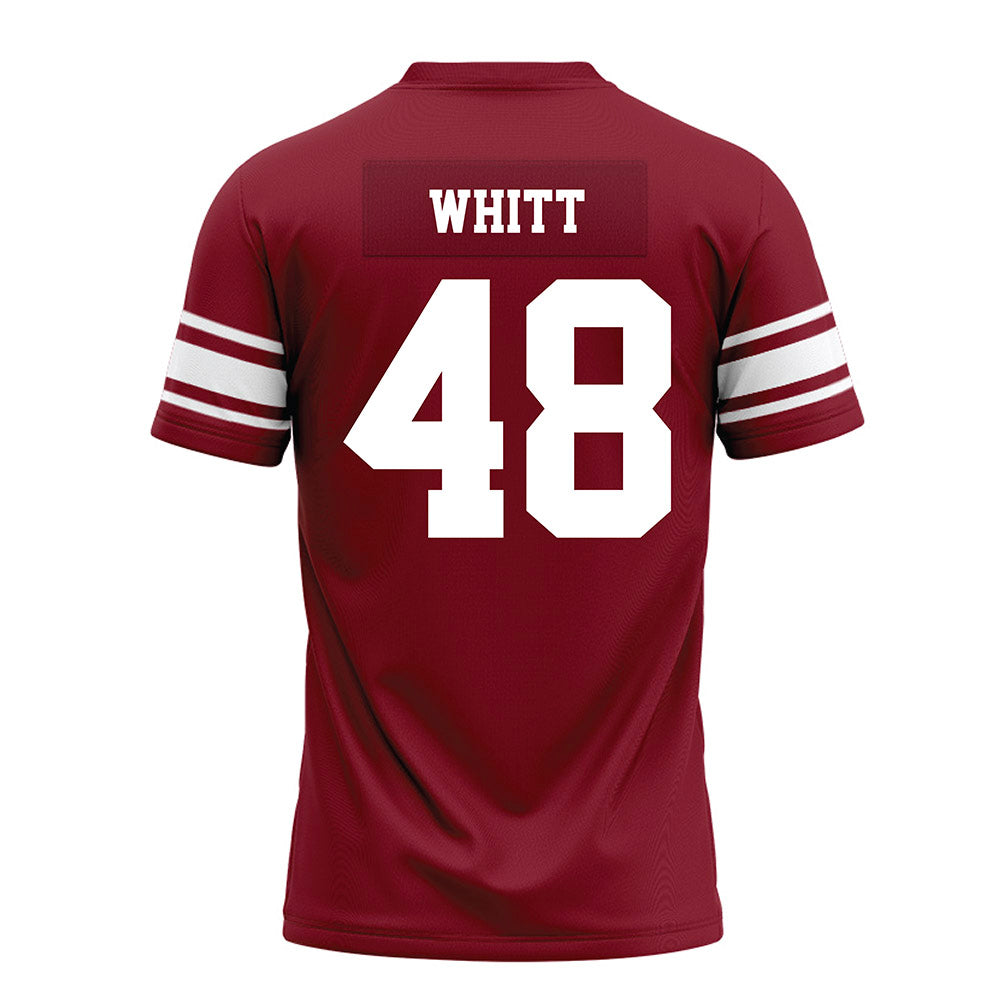 Arkansas - NCAA Football : Joseph Whitt - Cardinal Premium Football Jersey-1