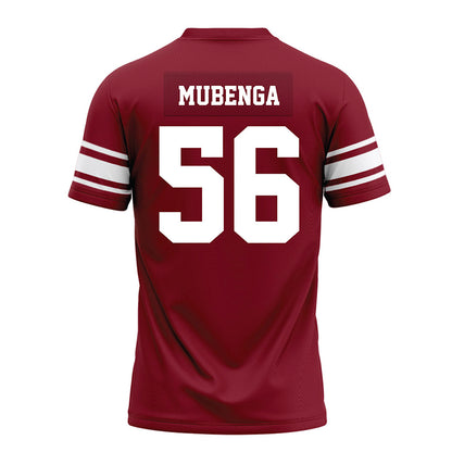 Arkansas - NCAA Football : Ben Mubenga - Cardinal Premium Football Jersey-1